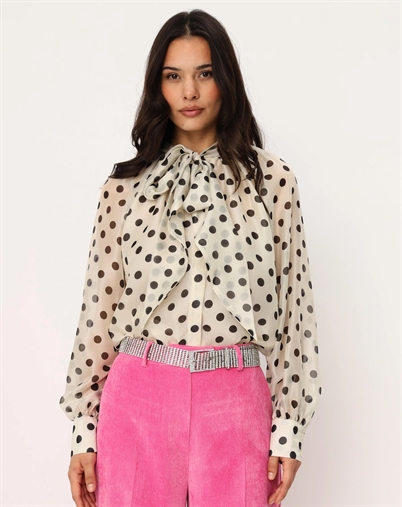 Cras Cph - Ethelcras Bluse - Black Dot